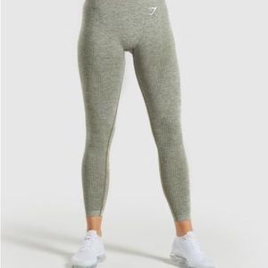 Gymshark Vital Seamless Leggings - Khaki Marl